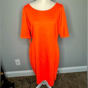 Neon dress.